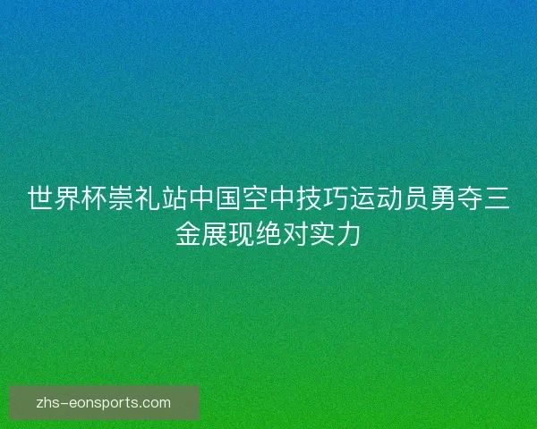 世界杯崇礼站中国空中技巧运动员勇夺三金展现绝对实力